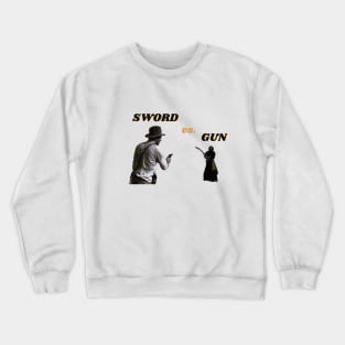 sword vs. gun Crewneck Sweatshirt